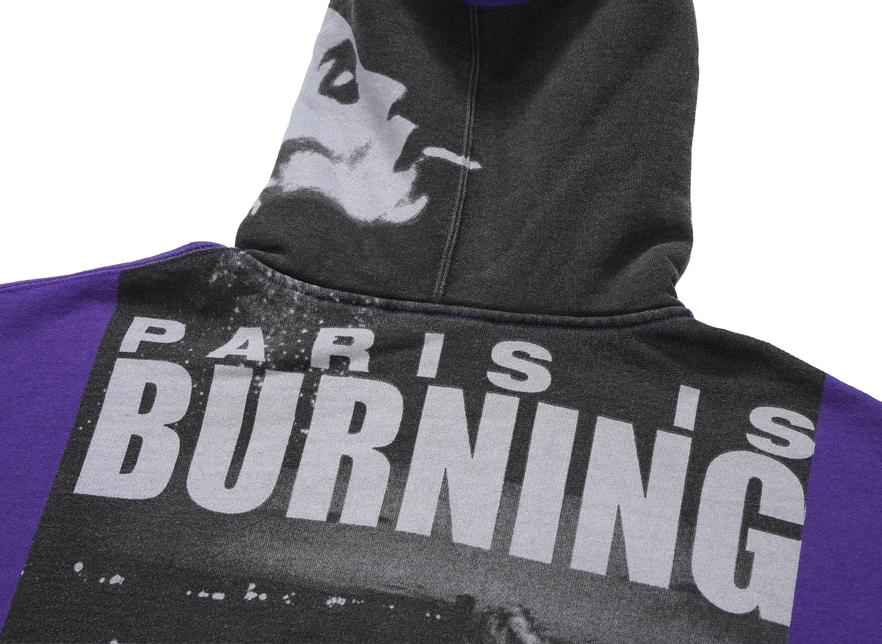 Supreme Paris is Burning Zip Up Hooded Sweatshirt 