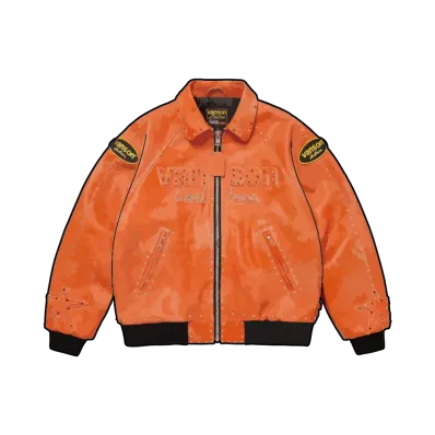 Supreme x B.B. Simon Vanson Leathers Jacket "Orange"