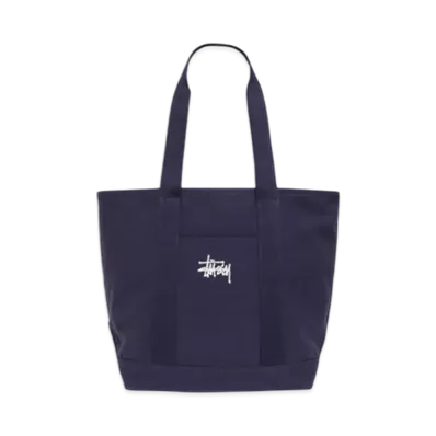 Stussy Canvas Market Tote "Navy"