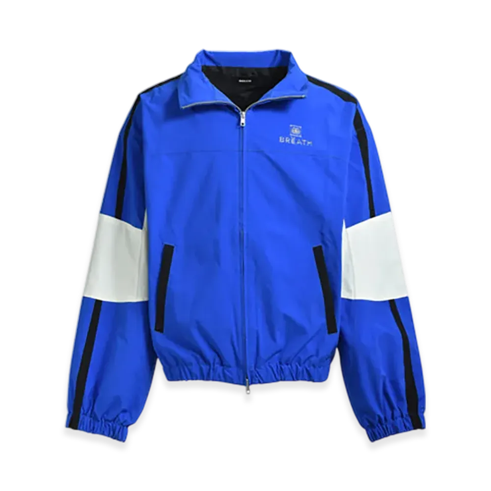 BREATH Crest Logo Warm Up Jacket "Blue"