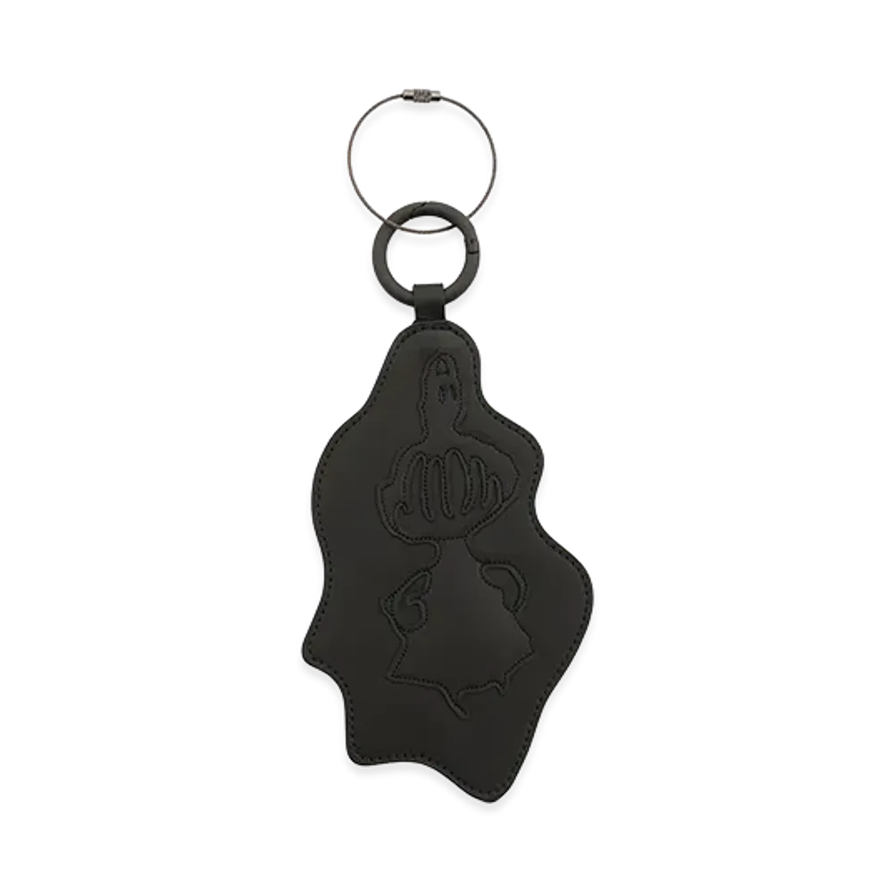 Y's x MOOMIN x a part of me. Y’s "Little My" Leather Key Charm "Black"