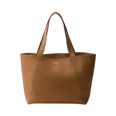PRADA Leather Tote Bag "Camel"