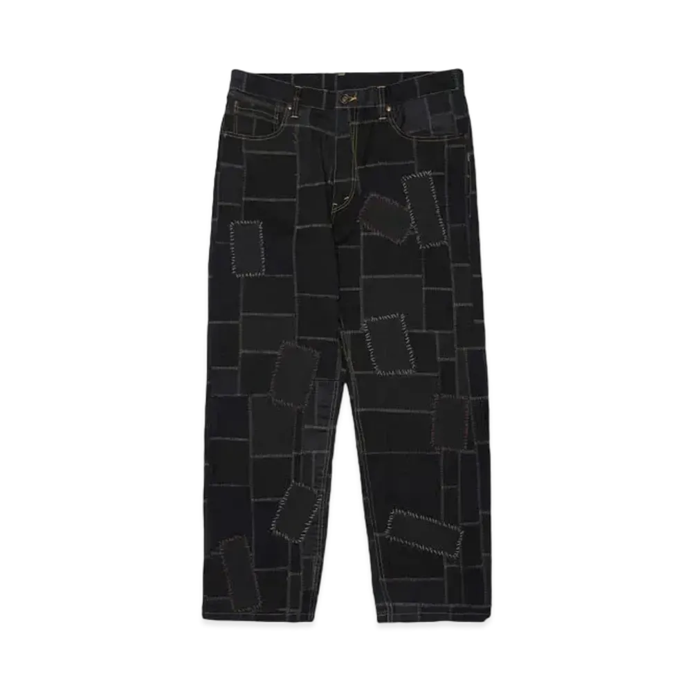 NEXUSVII. CRUSTED 550 PANTS HAND BLIND STITCH "BLACK"