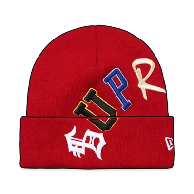 Supreme New Era Arc Beanie "Red"