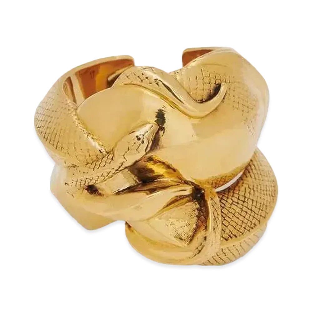 Alexander McQUEEN Snake Ring "Antique Gold"