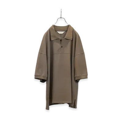 ANCELLM Football S/S Polo "Greige"