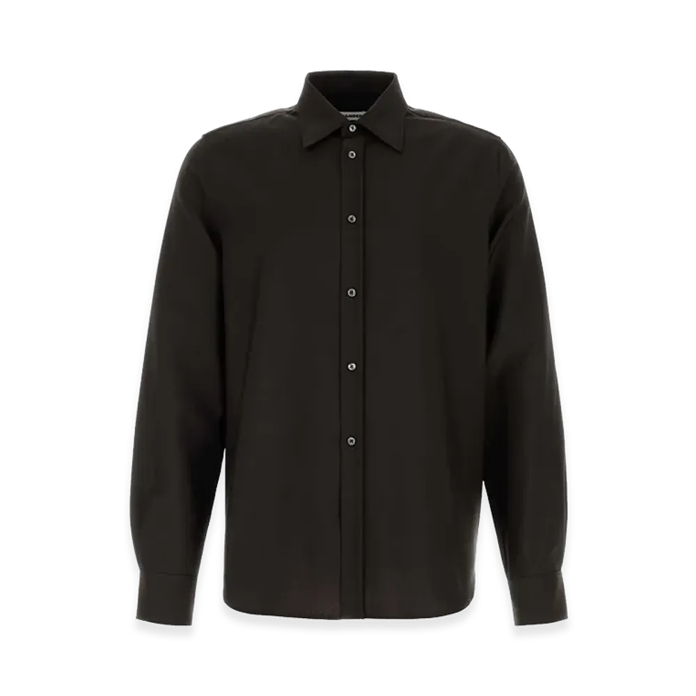 Jil Sander Wool Blend Shirt "Brown/Chocolate"