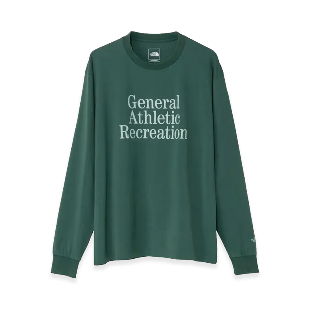 The North Face General Athletic Recreation Typographic Long Sleeve Tee Unisex "TNF Green"