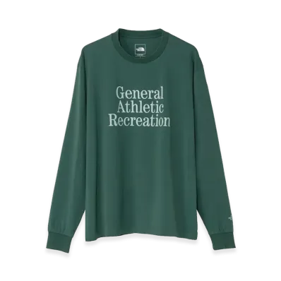 The North Face General Athletic Recreation Typographic Long Sleeve Tee Unisex "TNF Green"