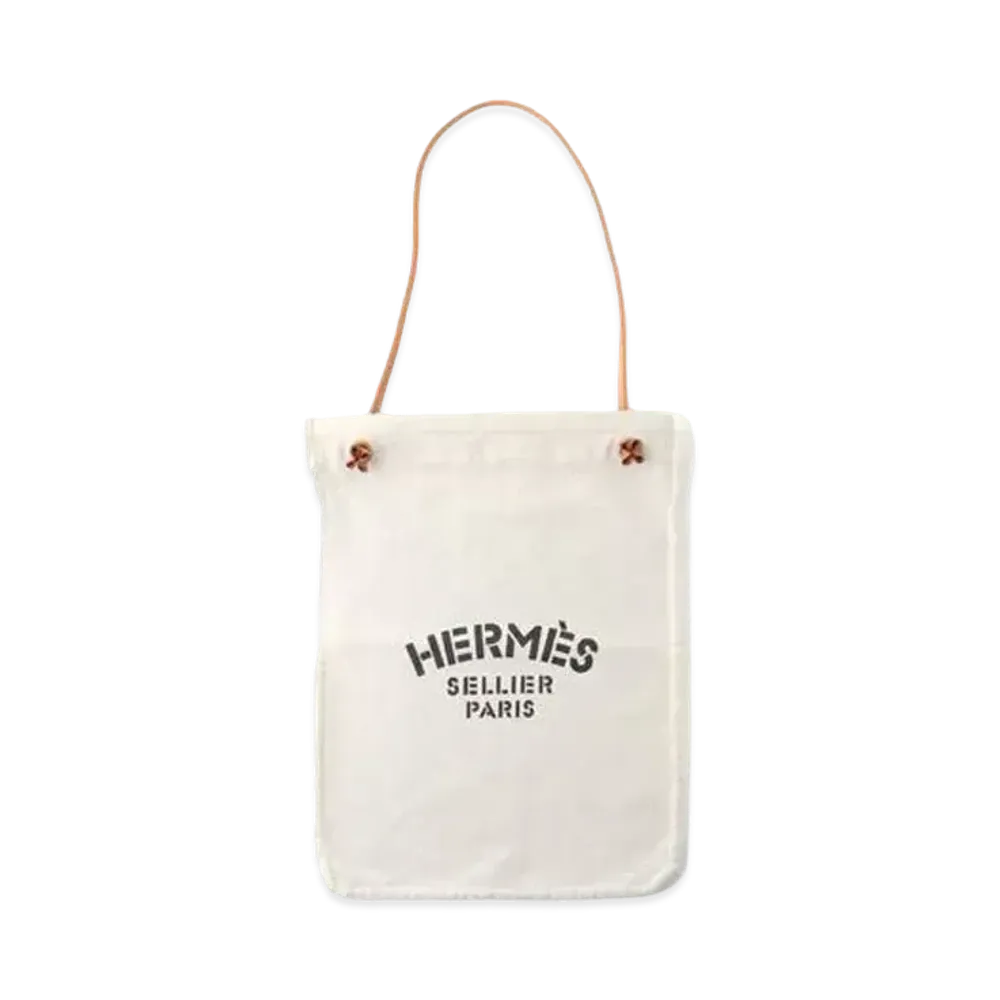 Hermes Aline Canvas Tote Bag "White"
