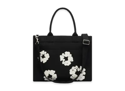 DENIM TEARS Cotton Wreath Canvas Bag Large "Black/White"