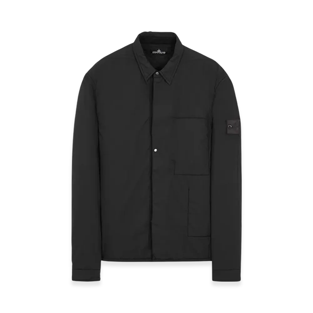 Stone Island Shadow Project 10412 HD Pelle OVO Cotton-TC Padded Overshirt - 22SS "Black"