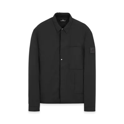 Stone Island Shadow Project 10412 HD Pelle OVO Cotton-TC Padded Overshirt - 22SS "Black"