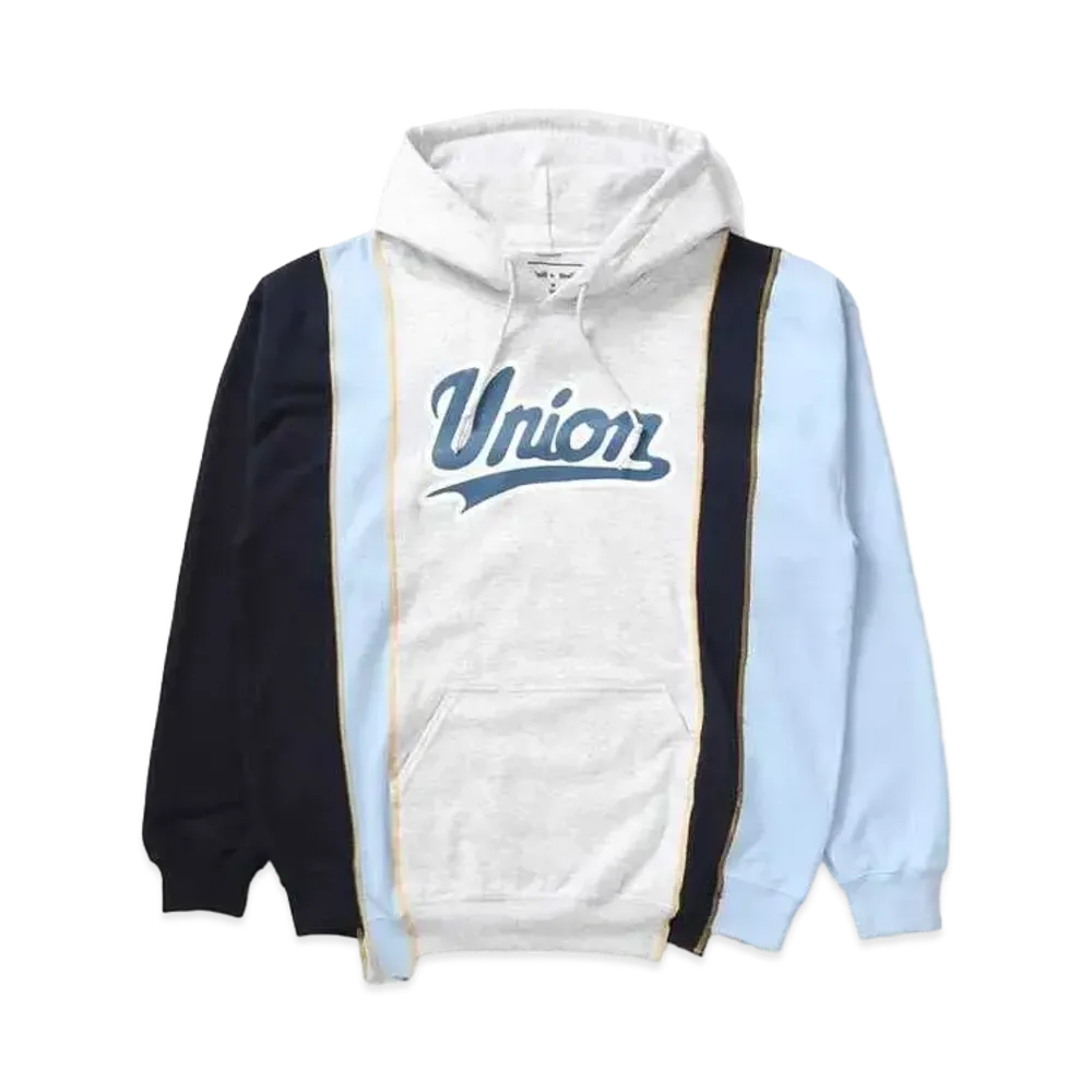 UNION X NEEDLES REBUILD/5 CUT HOODIE "Grey"