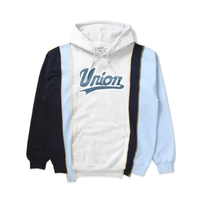 UNION X NEEDLES REBUILD/5 CUT HOODIE "Grey"