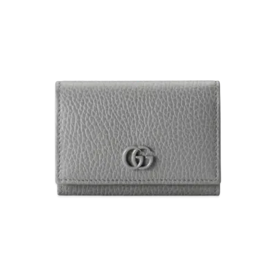 GUCCI GG Marmont Medium Wallet "Gray"