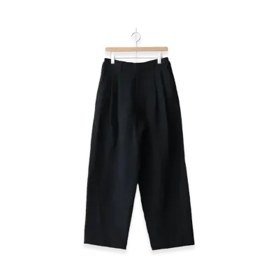ssstein Li/Ny Poplin Wide Easy Trousers "Black"