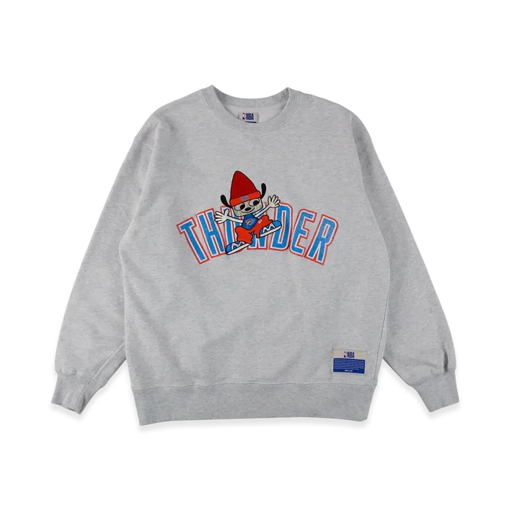 WIND AND SEA x Parappa The Rapper x Thunder Crewneck Sweat "Gray"