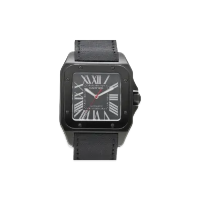 Cartier Santos 100 Carbon Watch "Black" WSSA0006
