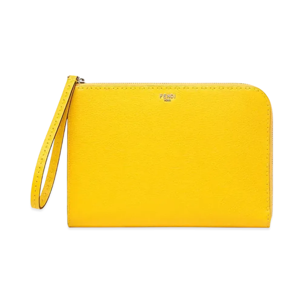 FENDI Small Selleria Pouch "Yellow"
