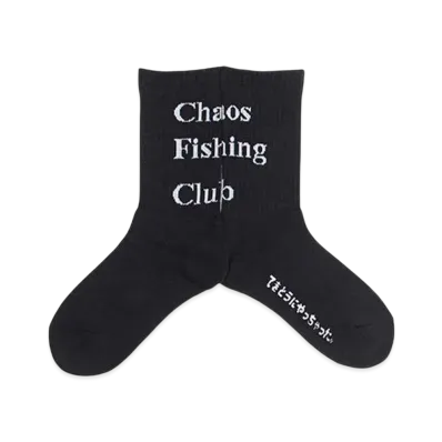 Chaos Fishing Club 1PAC LOGO SOCKS "BLACK"
