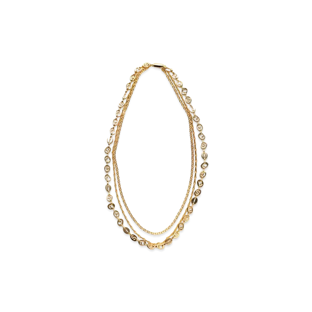 sacai Logo Anchor Chain Necklace "Gold"