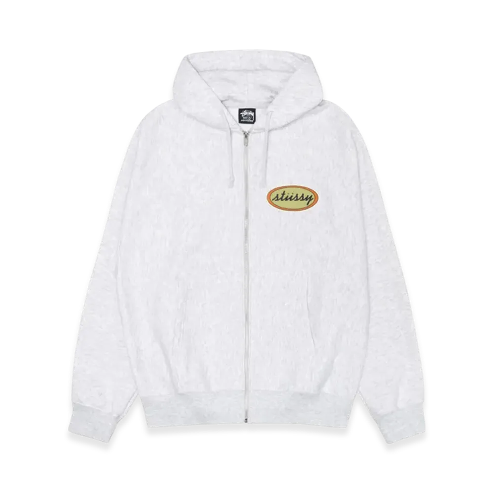 Stussy x Our Legacy Work Shop Oval Zip Hoodie "Ash Heather"