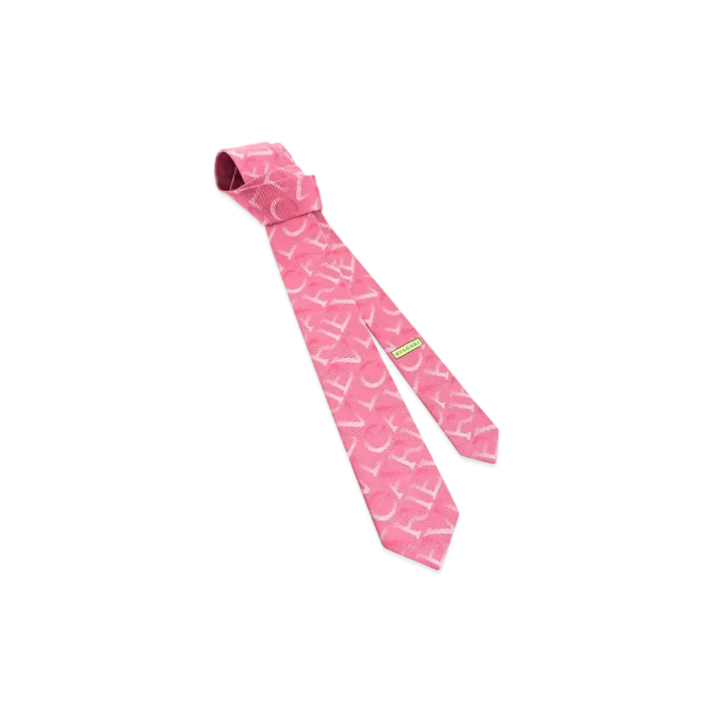 BVLGARI Logomania Tie "Pink"
