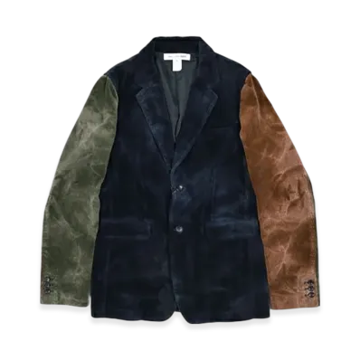 COMME des GARCONS SHIRT Cotton Corduroy Plain Garment Treated Jacket "Navy Mix"