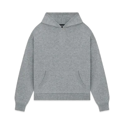 WE11DONE Logo Knit Hoodie "Gray"