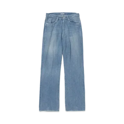 AURALEE Selvedge Faded Light Denim Pants "Light Indigo"