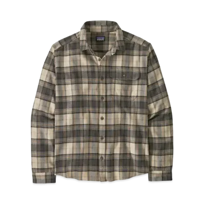 Patagonia Men's Long Sleeve Lightweight Fjord Flannel Shirt "Forge Grey"
