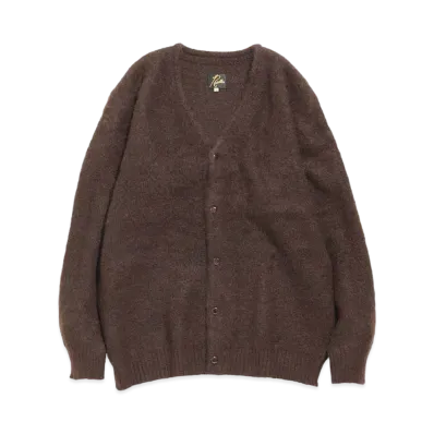 Needles MOHAIR CARDIGAN - SOLID "Dark Brown"