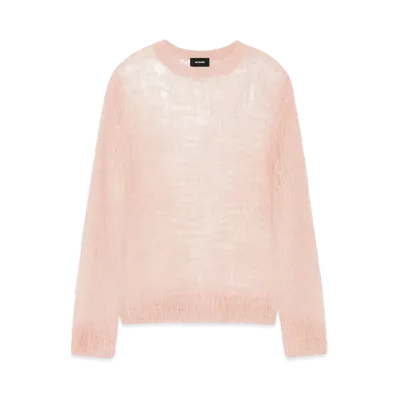 WE11DONE Open Knit Sweater "Light Pink"