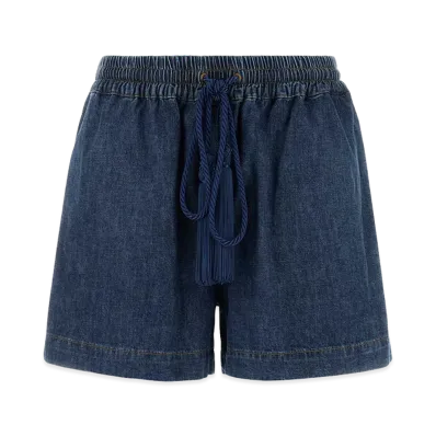 Valentino Women's Denim Shorts "Blue"