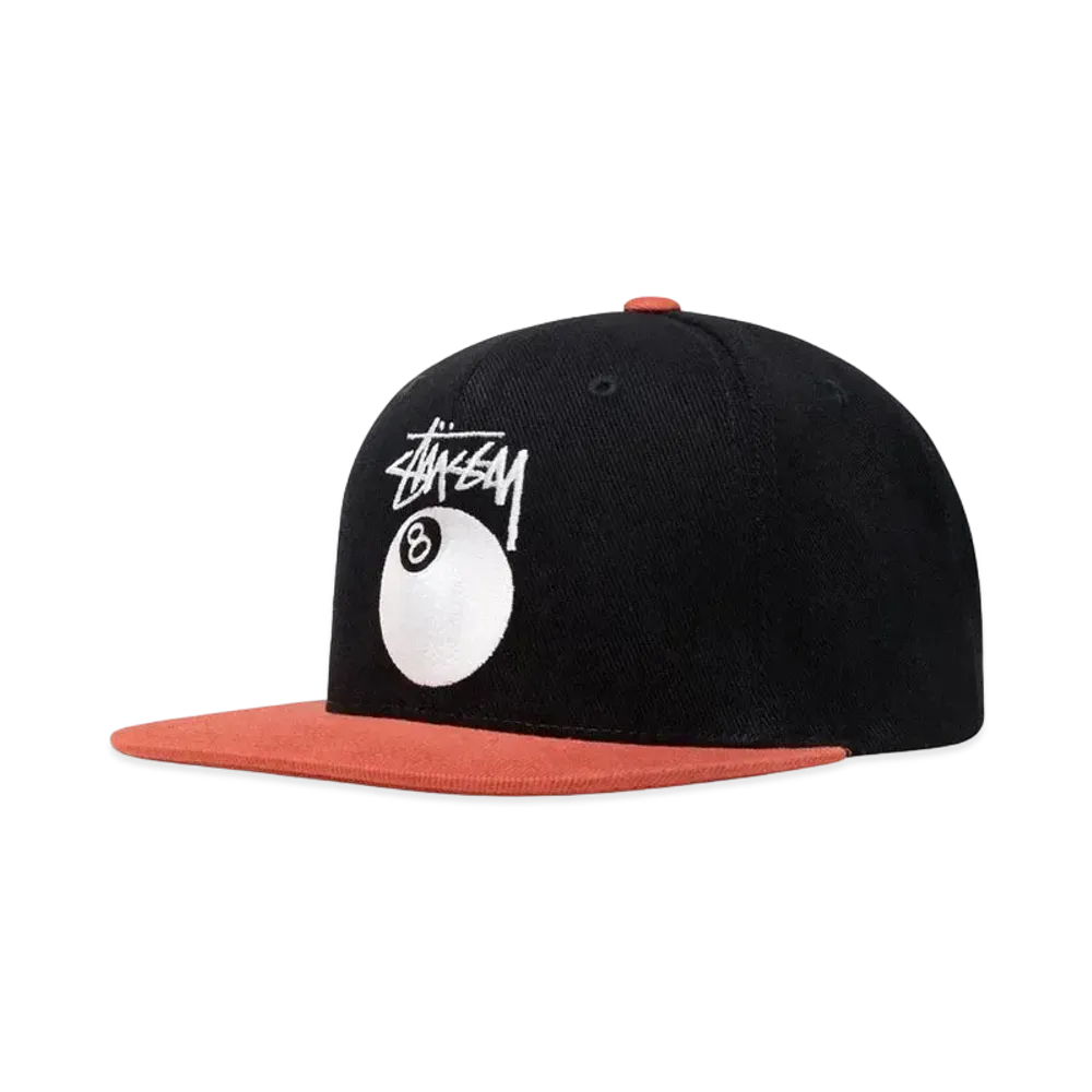 Stussy TWILL STOCK 8 BALL CAP "Black"