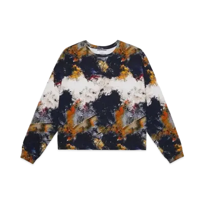 TAAKK PAINTING LONG SLEEVES T-SHIRTS "ORANGE"