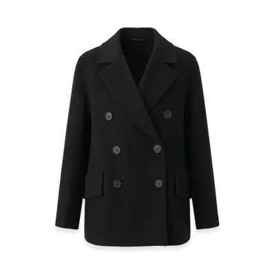S Max Mara Women's Lukas Double-Faced Jacket "Black"
