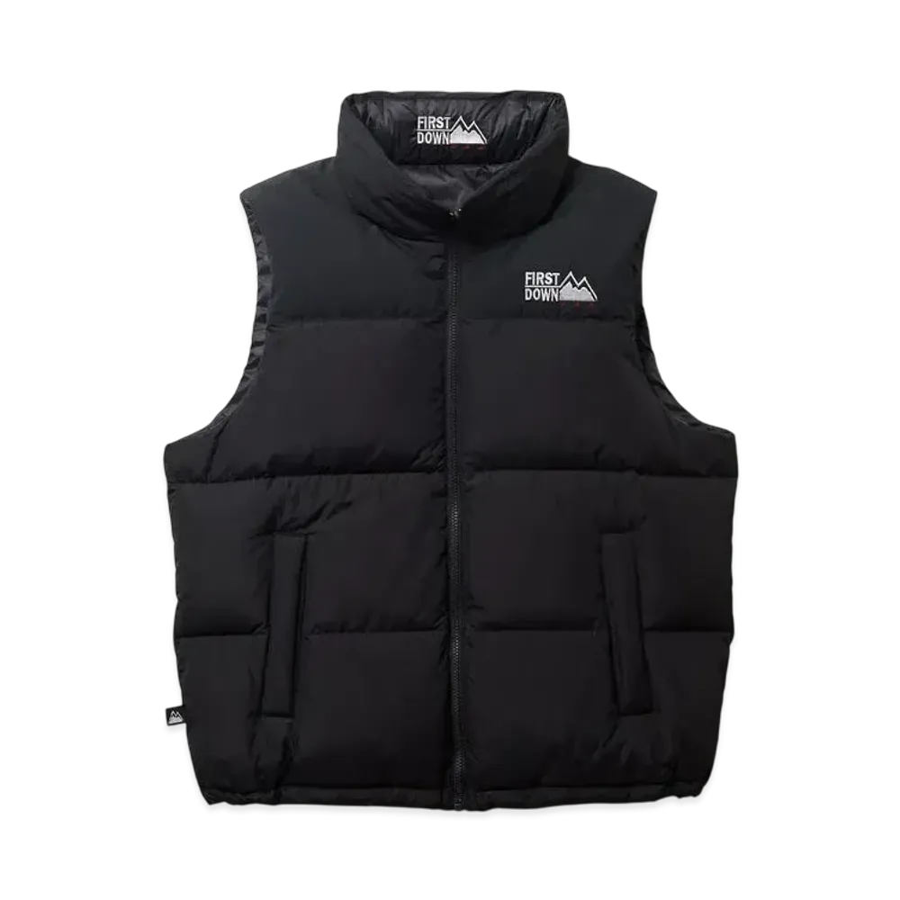 FIRST DOWN Bubble Down Vest Microft "Black"