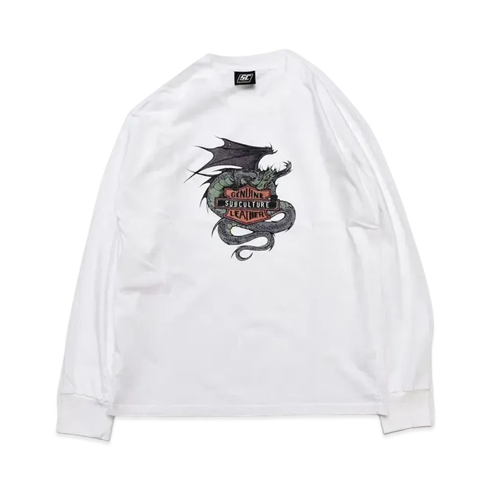 Subculture Dragon Longsleeve T-Shirt "White"