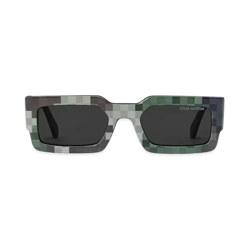 Louis Vuitton LV Clash Low Camo Sunglasses "Vert"