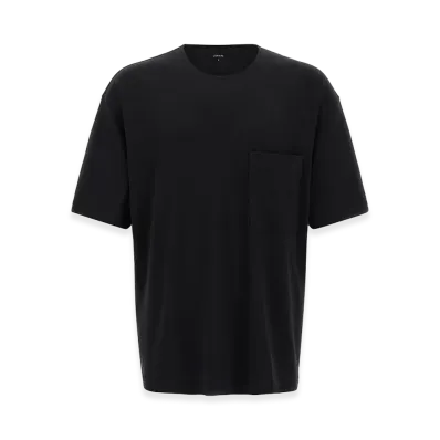 LEMAIRE Cotton And Silk T-Shirt "Black"