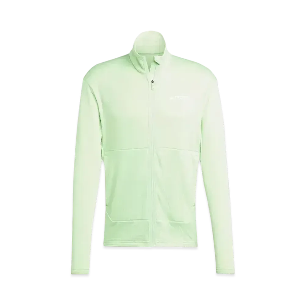 adidas Telex Multi Lightweight Fleece Full-Zip Jacket "Semi Green Spark"