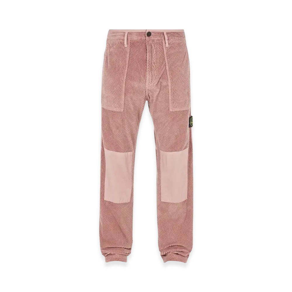 Stone Island 31711 Corduroy 400 Fatigue Pants - 22FW "Rose Pink"