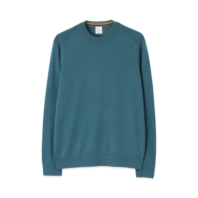 Paul Smith Fine Gauge Crew Neck Knit "BlueGreen"