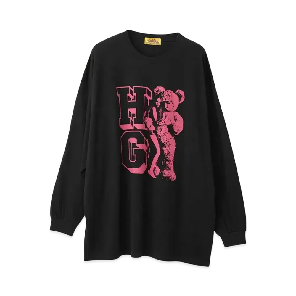 HYSTERIC GLAMOUR HG Woman Bear Oversized T-Shirt "Black"