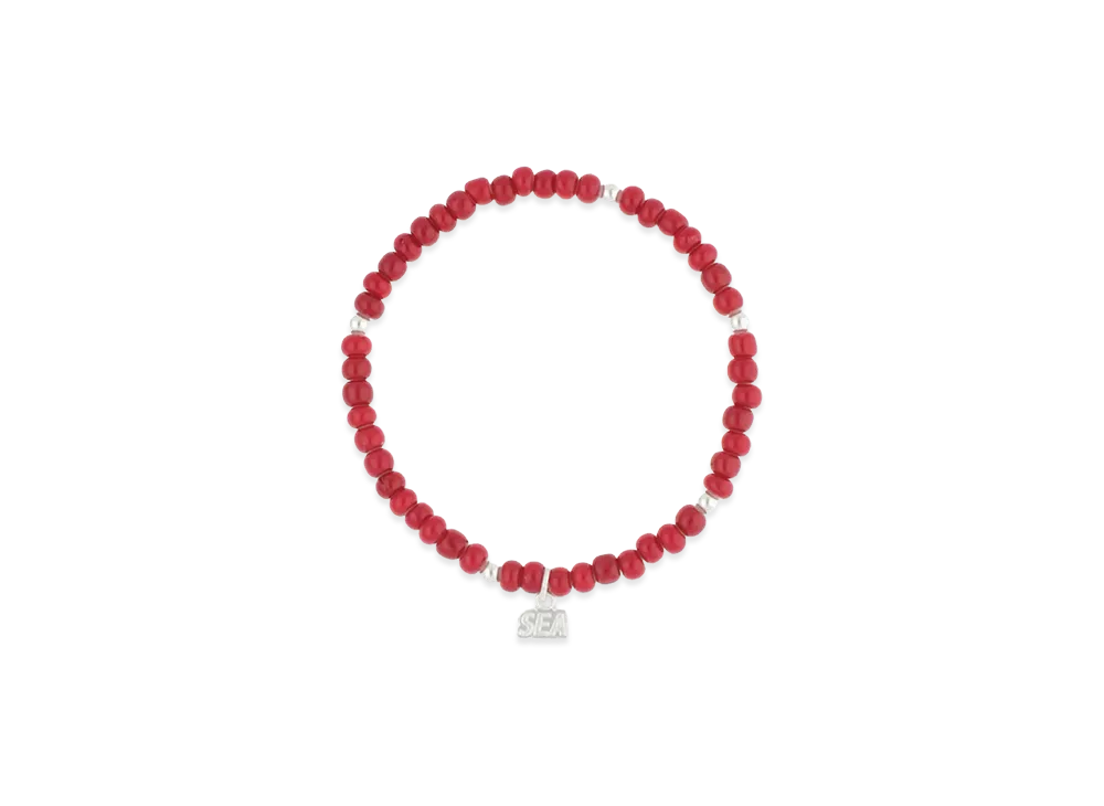WIND AND SEA IVX Japan WDS White Hearts Bracelet "Red"