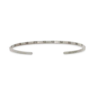 Maison Margiela Numerical Slim Cuff Bracelet "Silver"