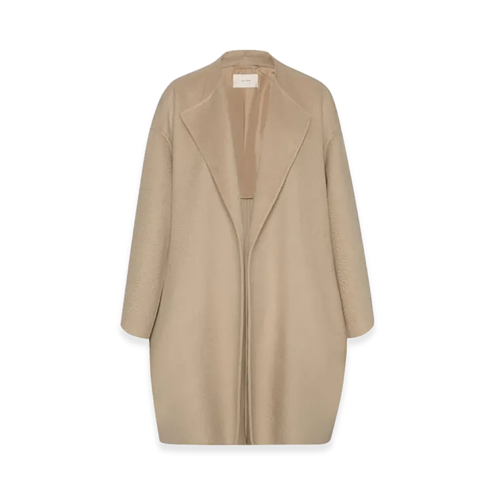 The Row Women's Verlain Cashmere Coat "Light Pebble"