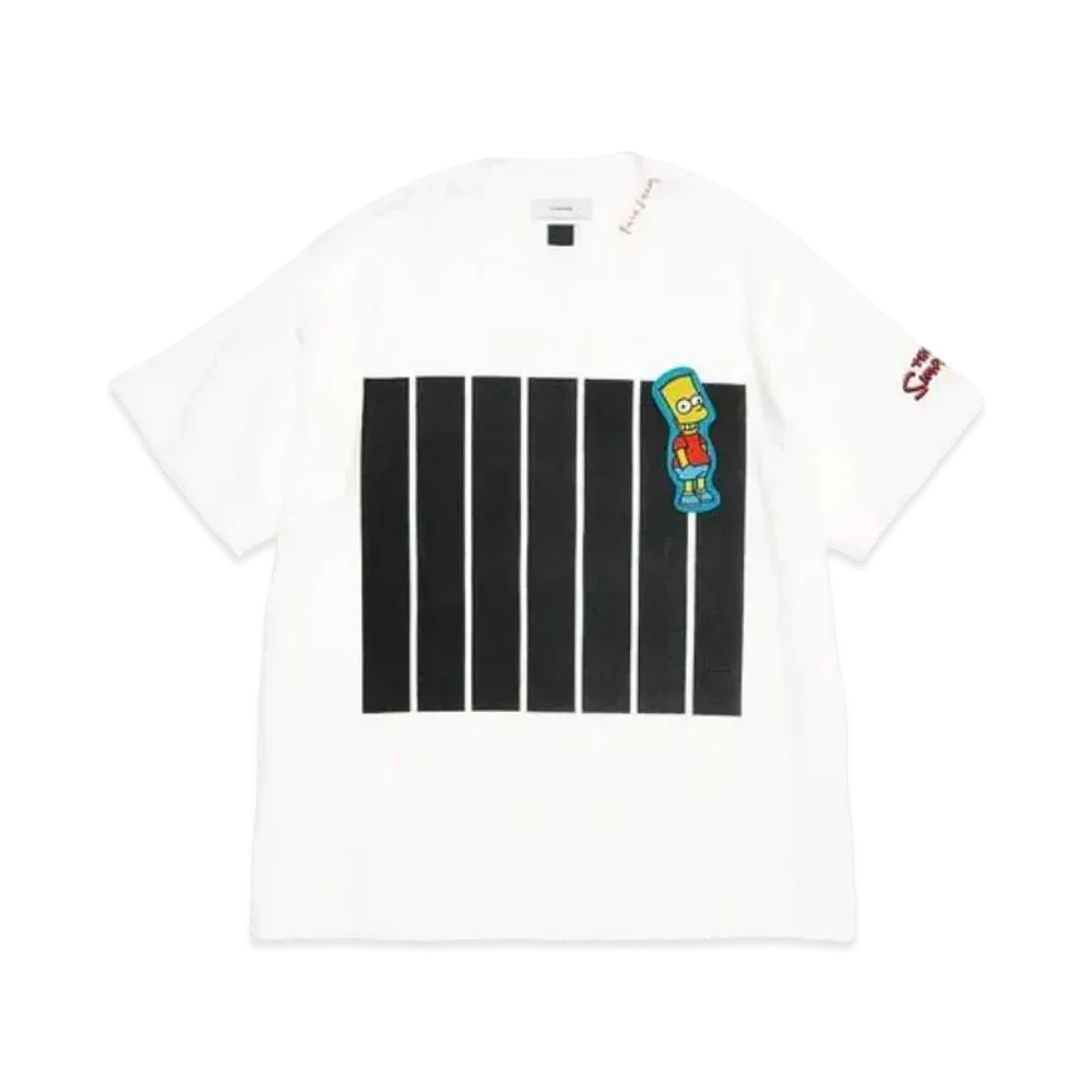 FACETASM The Simpsons 7Bar Big Tee "White"